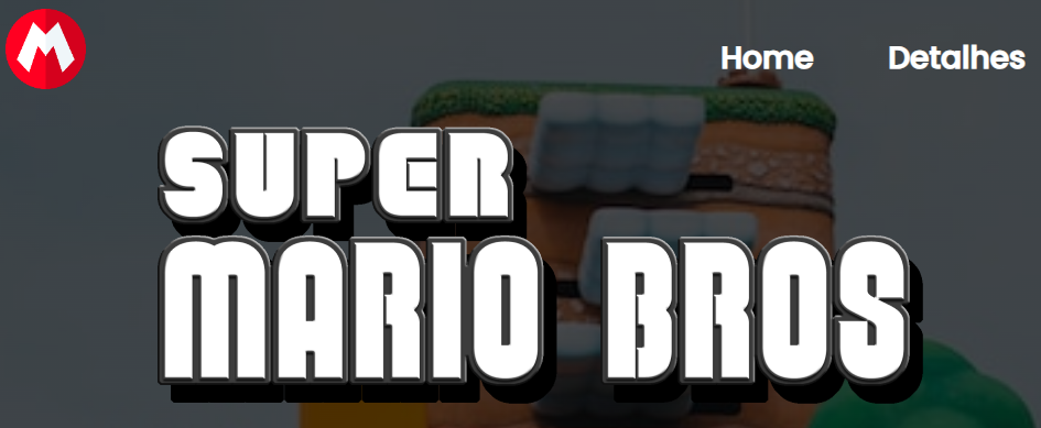 Imagem do Projeto Super Mario Bros. Landing Page