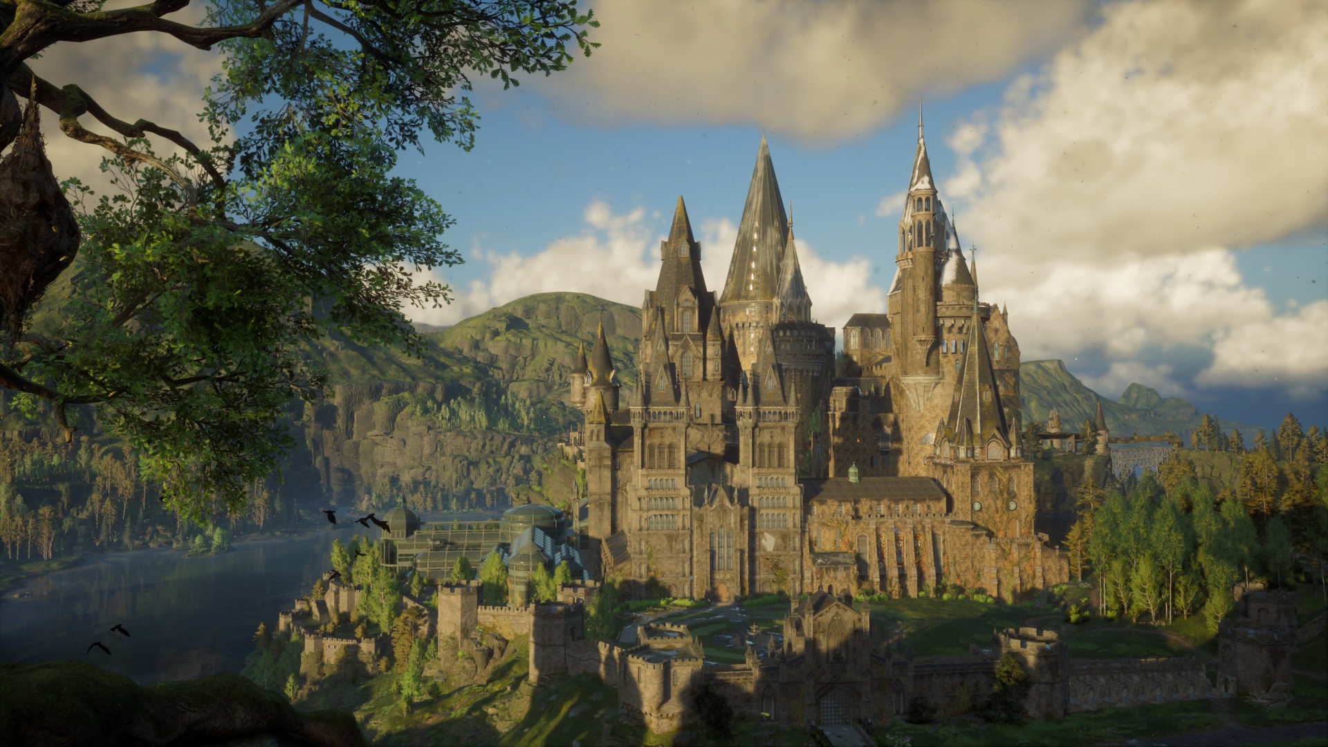 Dia de sol com o castelo ao fundo